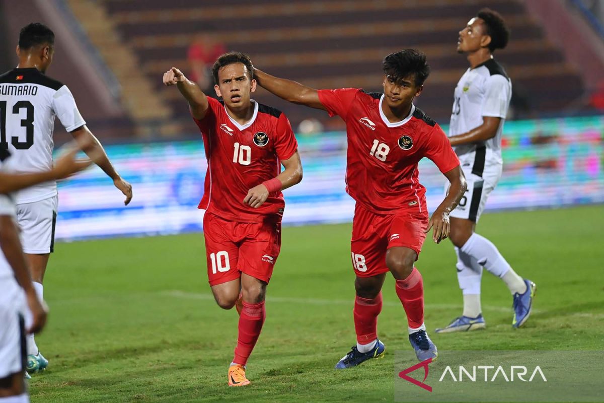 Dua gol Witan Sulaeman antarkan timnas Indonesia tundukkan Timor Leste