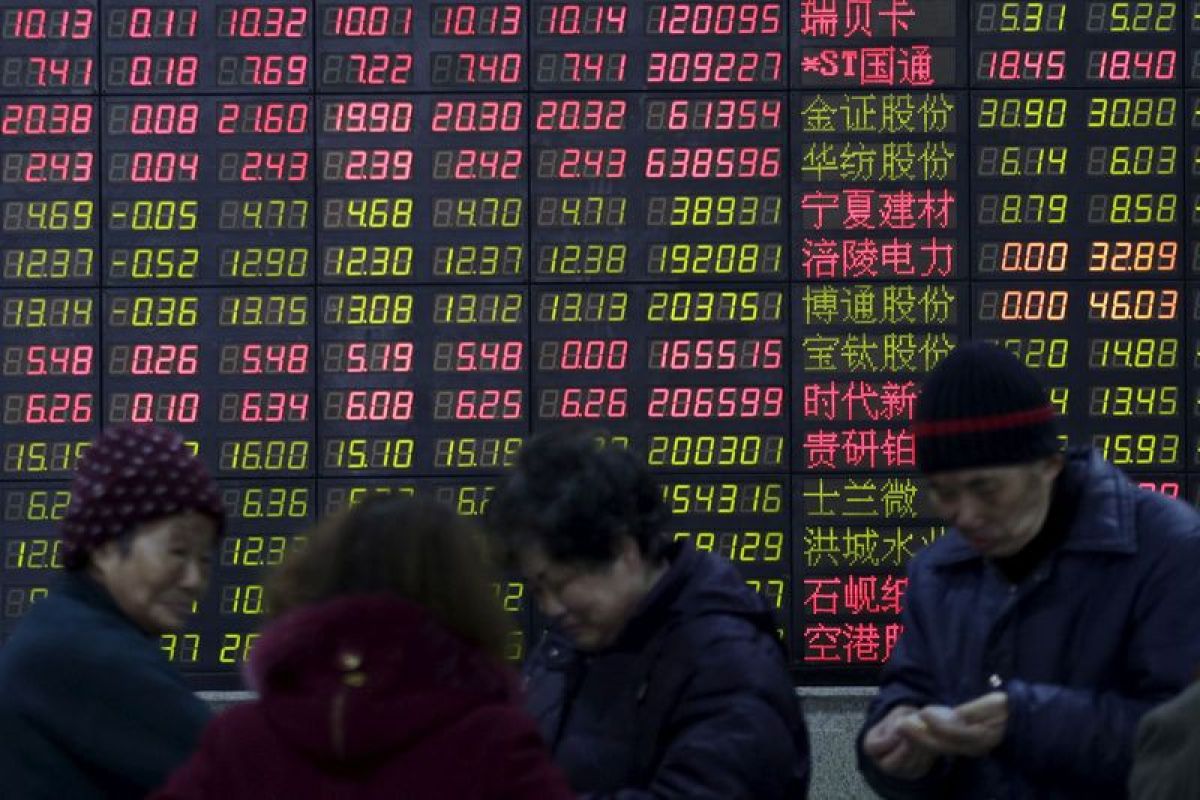 Saham China perpanjang penurunan, Indeks Shanghai jatuh 0,58 persen