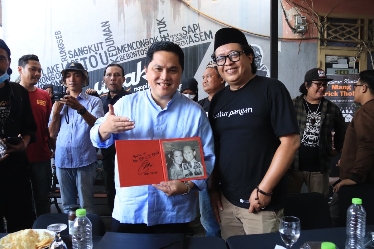 Erick Tohir nikmati rabeg bersama komunitas bahasa jawa serang