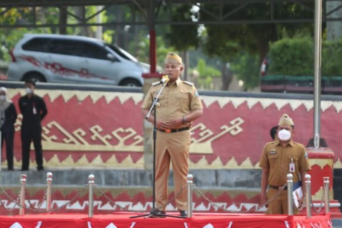 Bupati Lampung Selatan pimpin apel perdana usai libur Lebaran