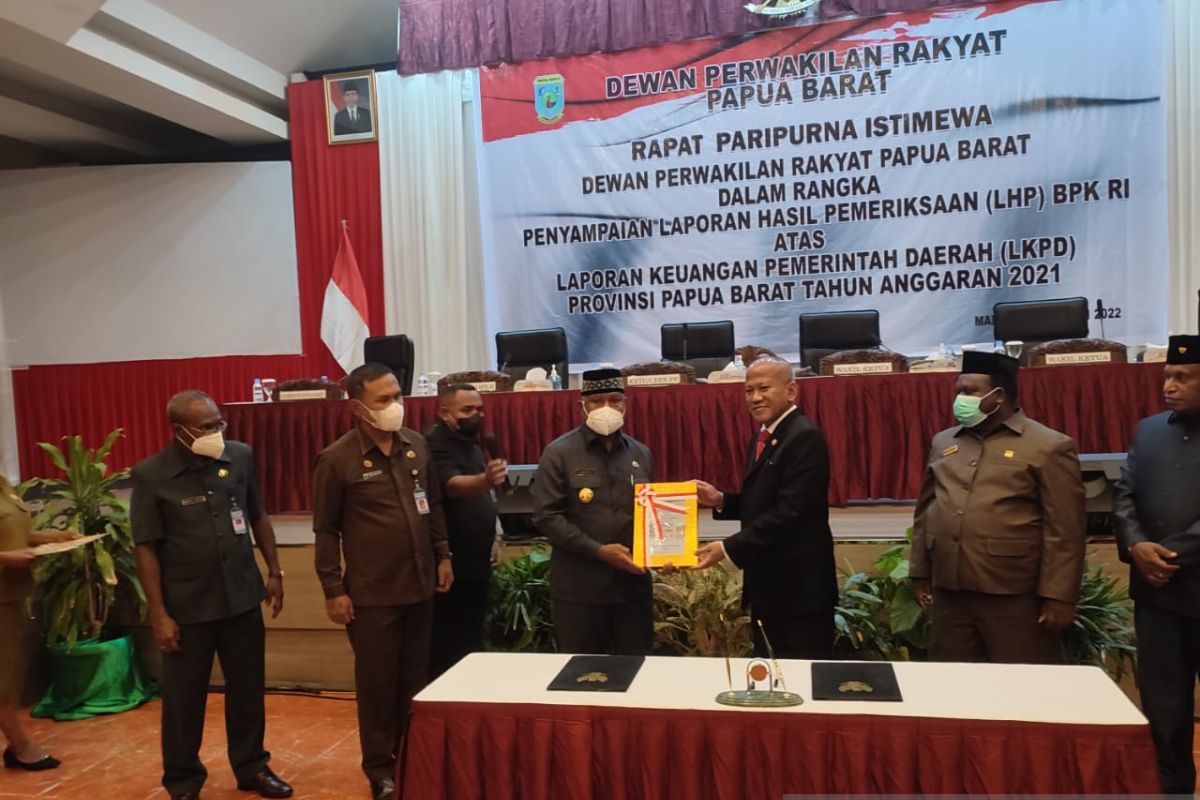 Pemprov Papua Barat kembali raih predikat WTP dari BPK