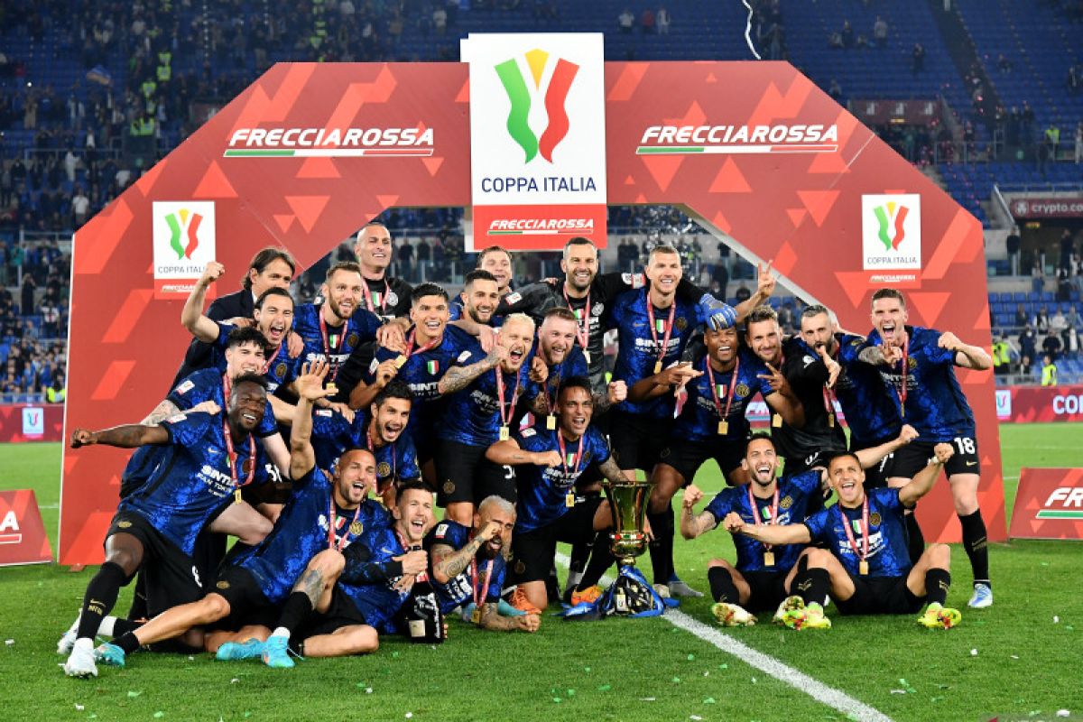 Inter Milan juara Piala Italia 2021/22 setelah kalahkan Juventus 4-2