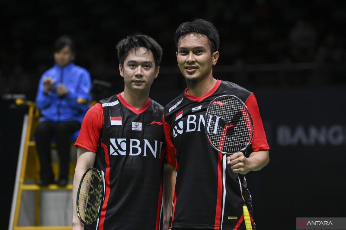 Piala Thomas: Duet Ahsan/Kevin bawa Indonesia unggul 2-0 atas Jepang