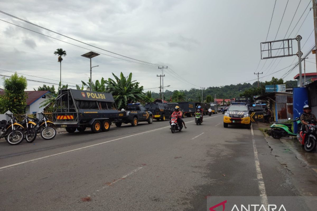 Jelang pelantikan pejabat gubernur, ratusan aparat gabungan TNI-Polri amankan Manokwari