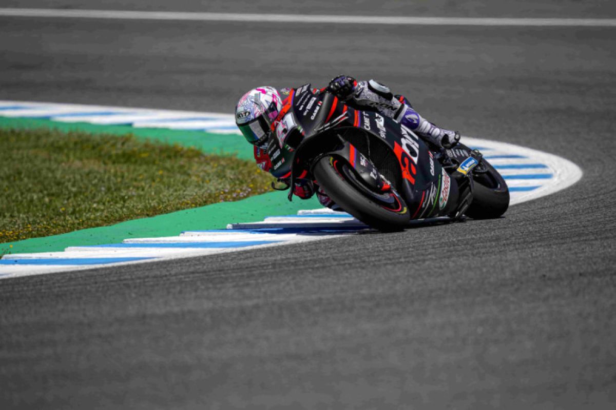 Aprilia memulai balapan MotoGP Prancis dengan posisi mantap