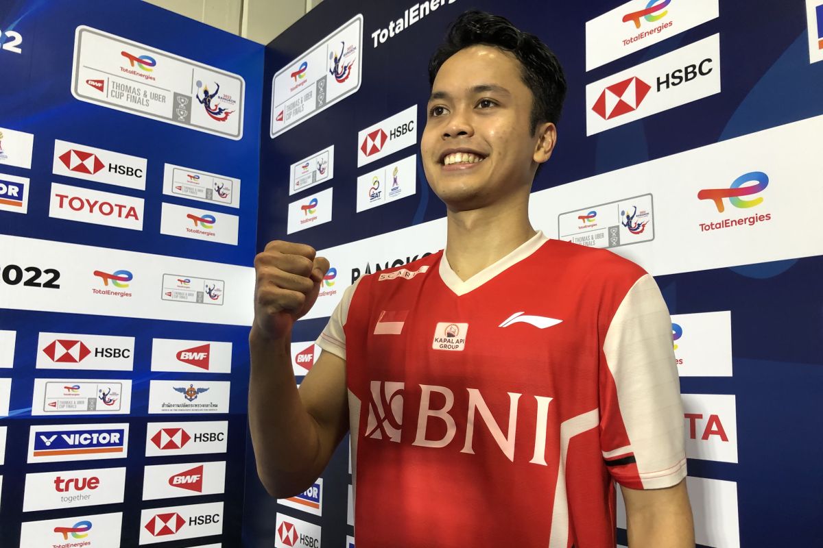 Ginting atasi Momota di partai pembuka