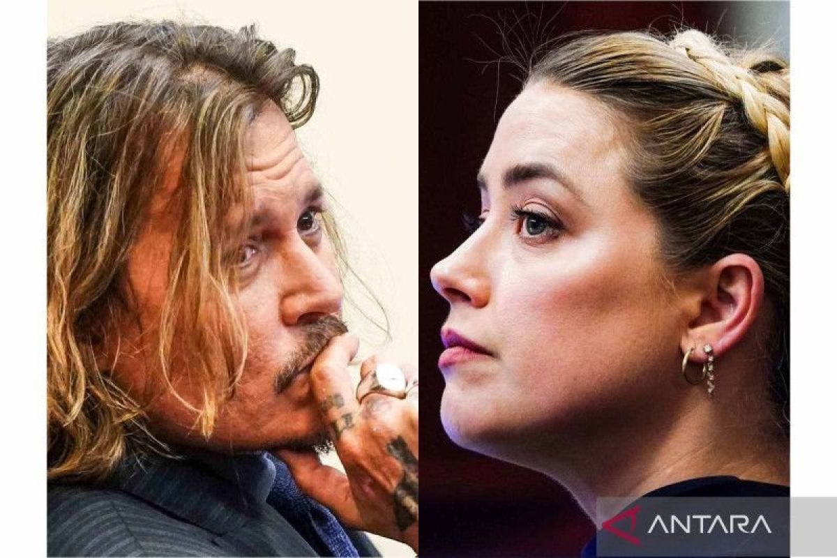 Pengacara Johnny Depp cecar Amber Heard soal narkoba dan pesan cinta