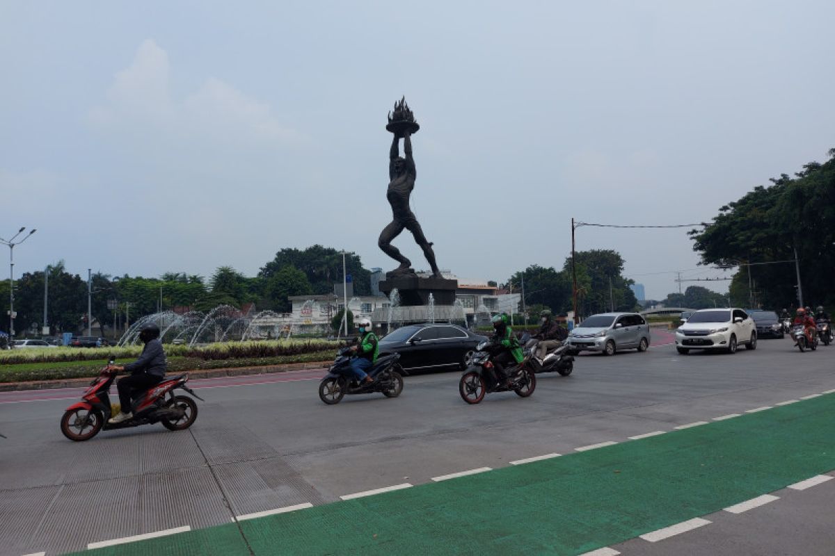 Lalu Lintas Sudirman-Senayan ramai lancar saat berlangsungnya May Day