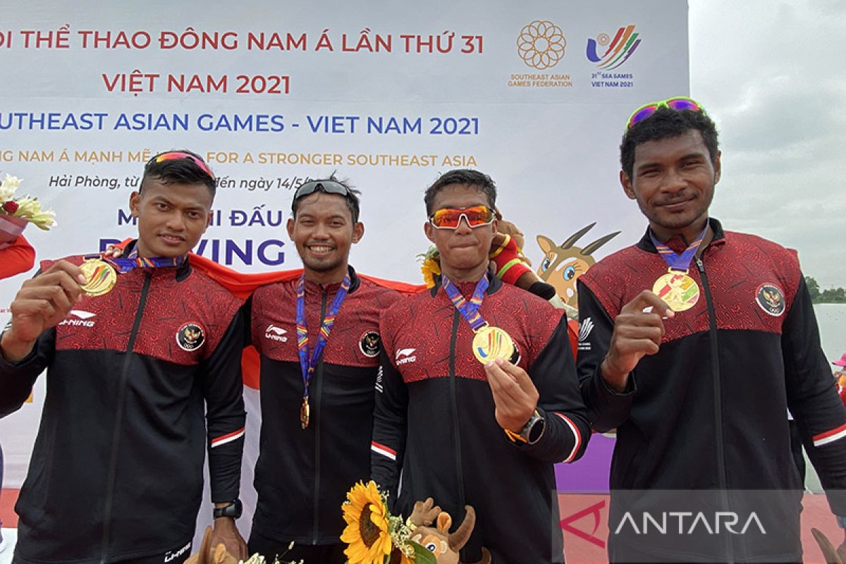 Dayung Indonesia raih delapan emas dari rowing