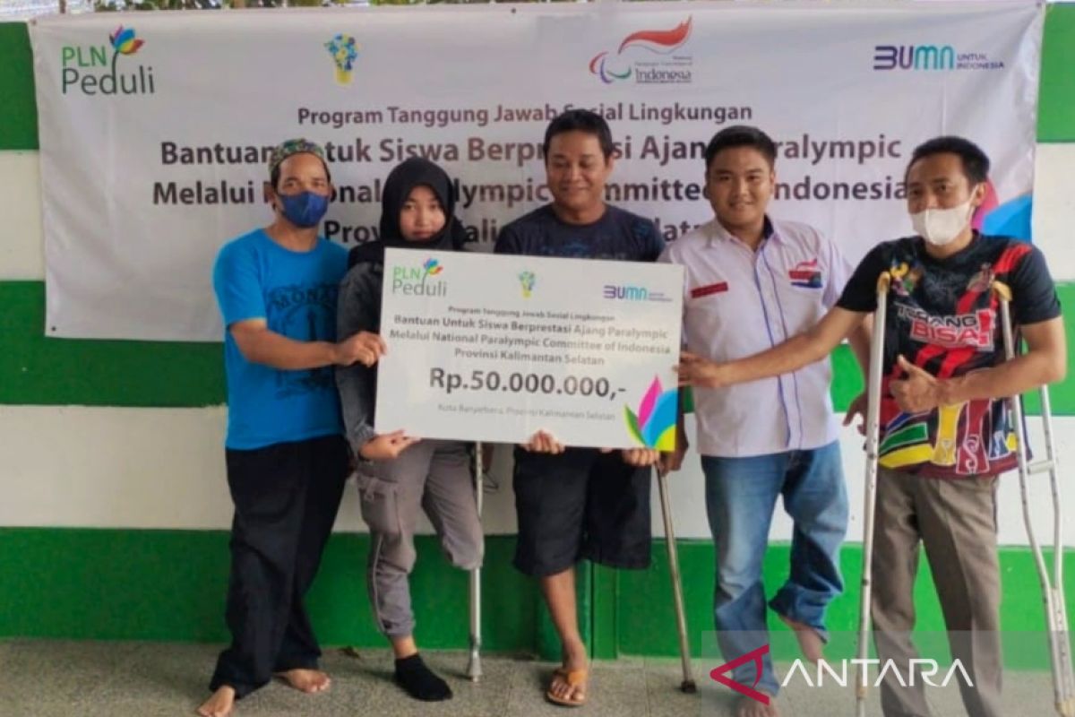 PLN belikan kaki palsu dan kursi roda untuk atlet paralympic Kalsel