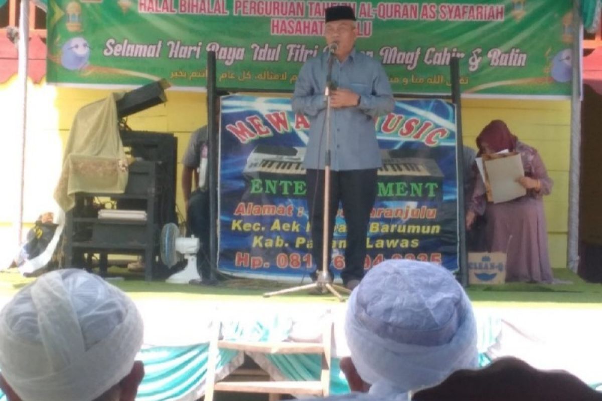 Plt Bupati Palas hadiri acara halal bil halal Perguruan Tahfizd AL Qur'an As Syafariyah