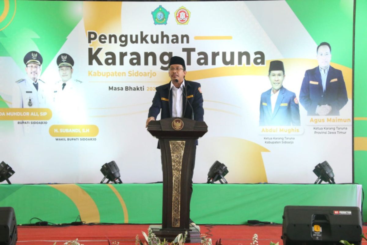 Bupati Sidoarjo kukuhkan pengurus karang taruna periode 2022-2027