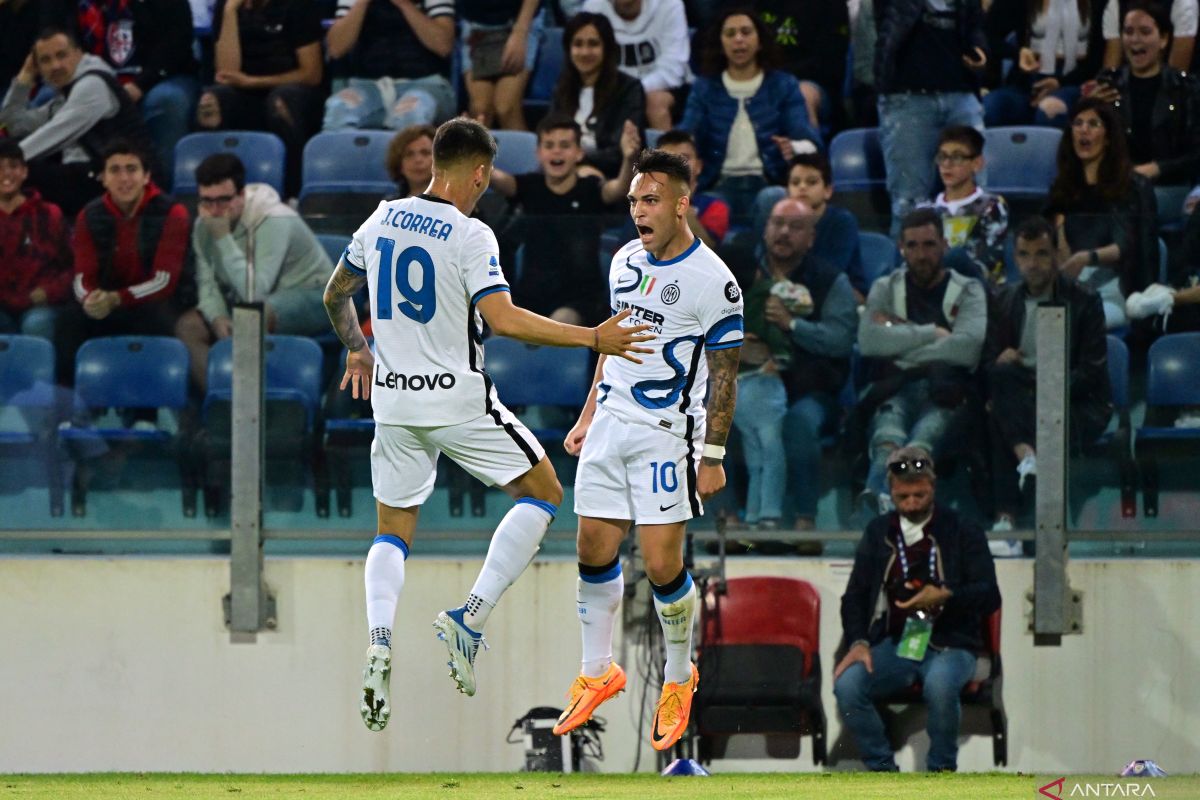 Inter hempaskan Cagliari, perebutan Scudetto lanjut ke pekan terakhir