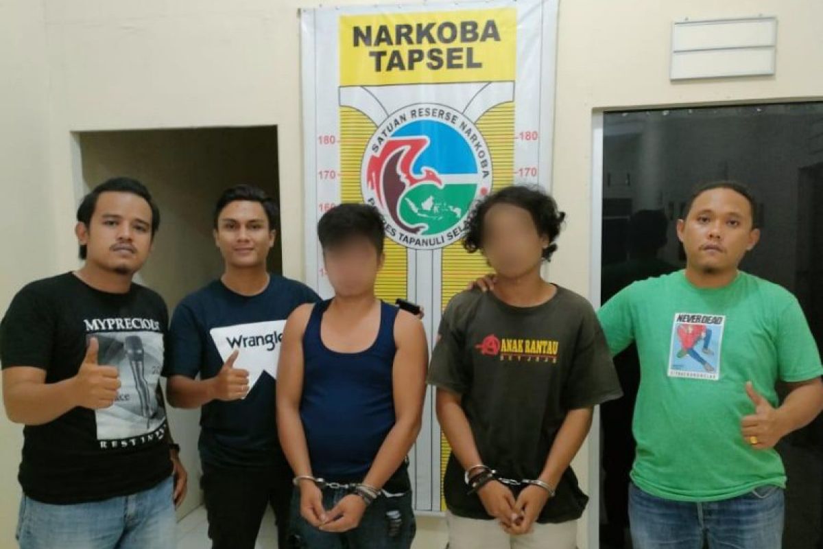 Dua warga Batang Toru diamankan Satres Narkoba Polres Tapsel gegara sabu