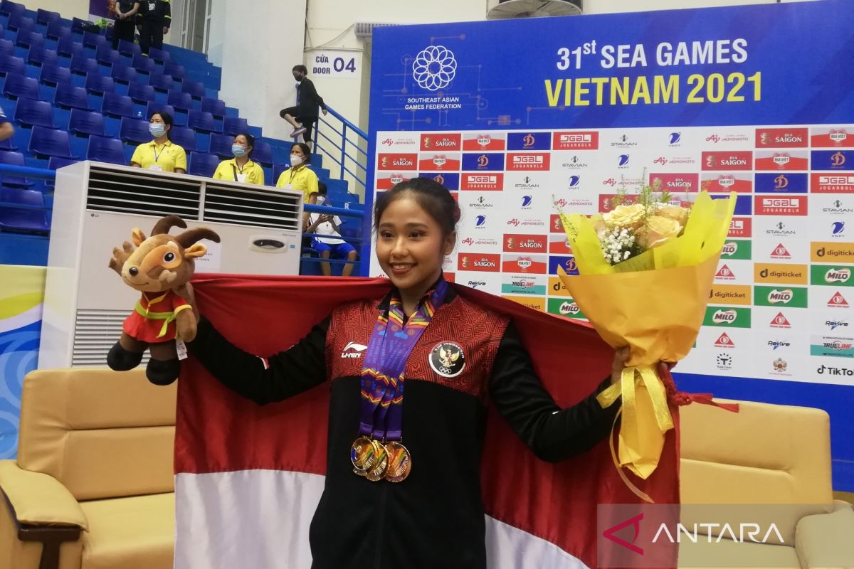 SEA Games Vietnam - Rifda kembali sumbang medali emas senam artistik
