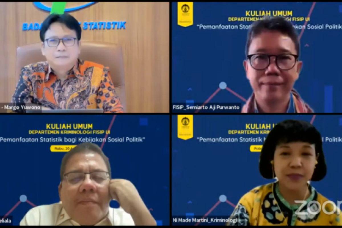FISIP UI dukung BPS lahirkan satu data statistik kriminal Indonesia