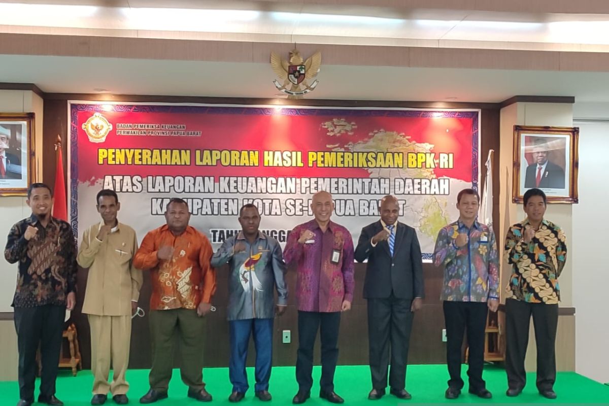 Tiga kabupaten Papua Barat raih predikat WTP dari BPK