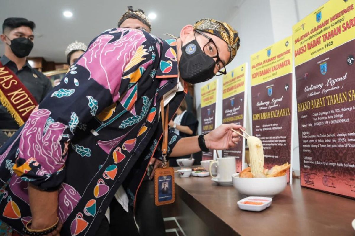 Sandiaga dukung pengembangan Kota Salatiga jadi destinasi gastronomi