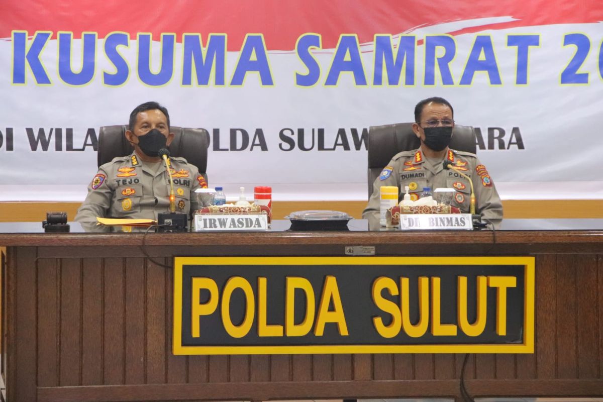 Polda Sulut gelar Latpraops Bina Kusuma Samrat 2022
