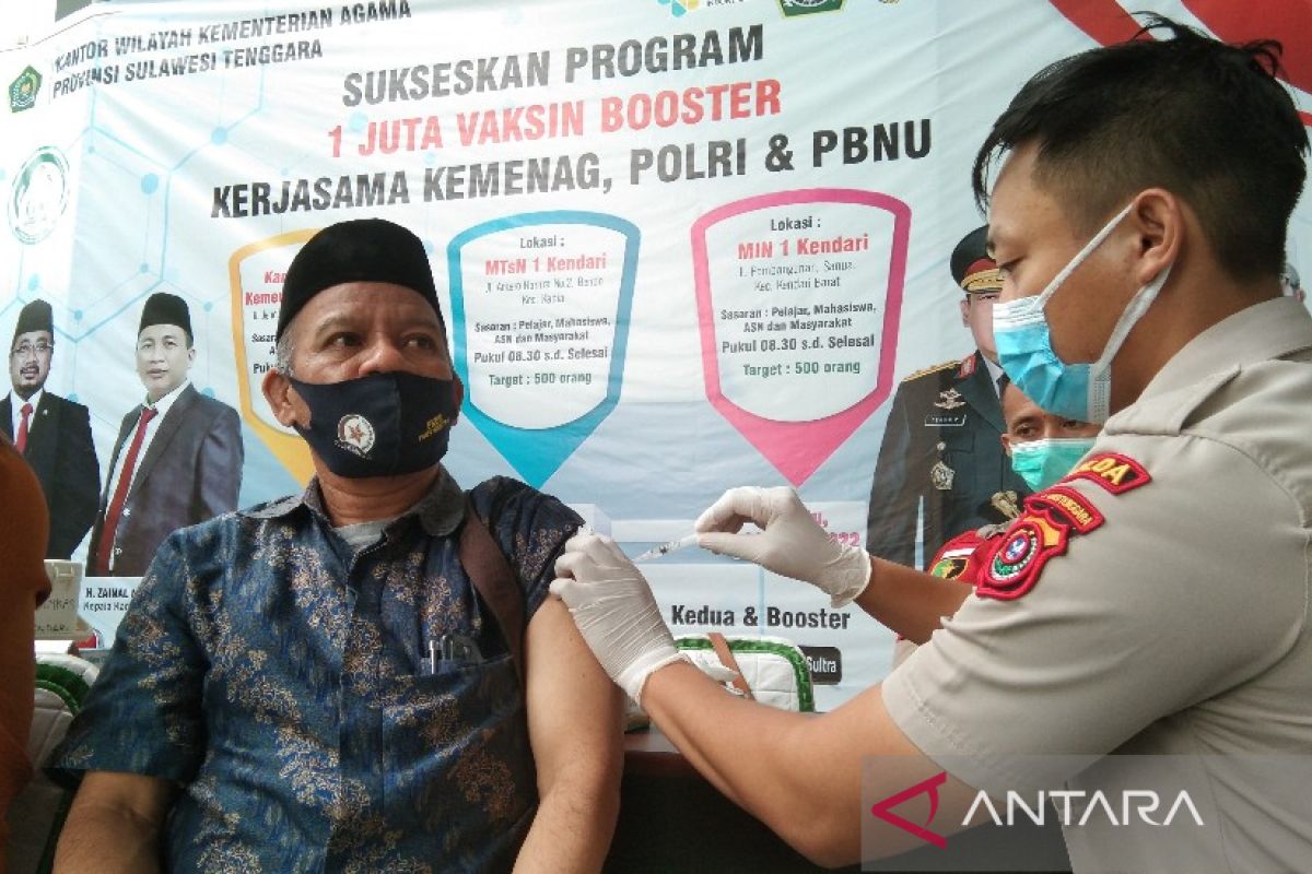 Vaksinasi COVID-19 dosis lengkap mencakup 72 persen sasaran di Kota Kendari