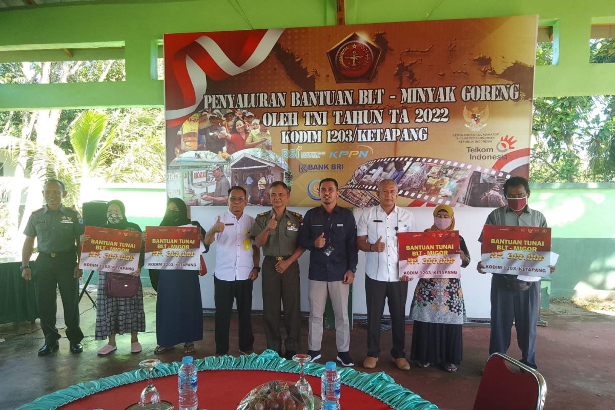 Kodim 1203 Ketapang salurkan BLT Migor kepada 5 ribu penerima manfaat