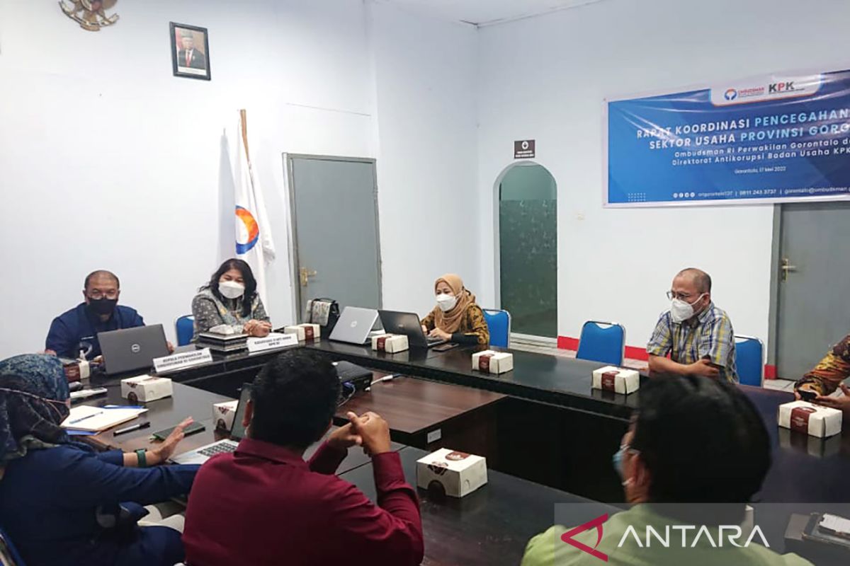 Ombudsman Gorontalo-KPK bahas pencegahan korupsi sektor izin usaha