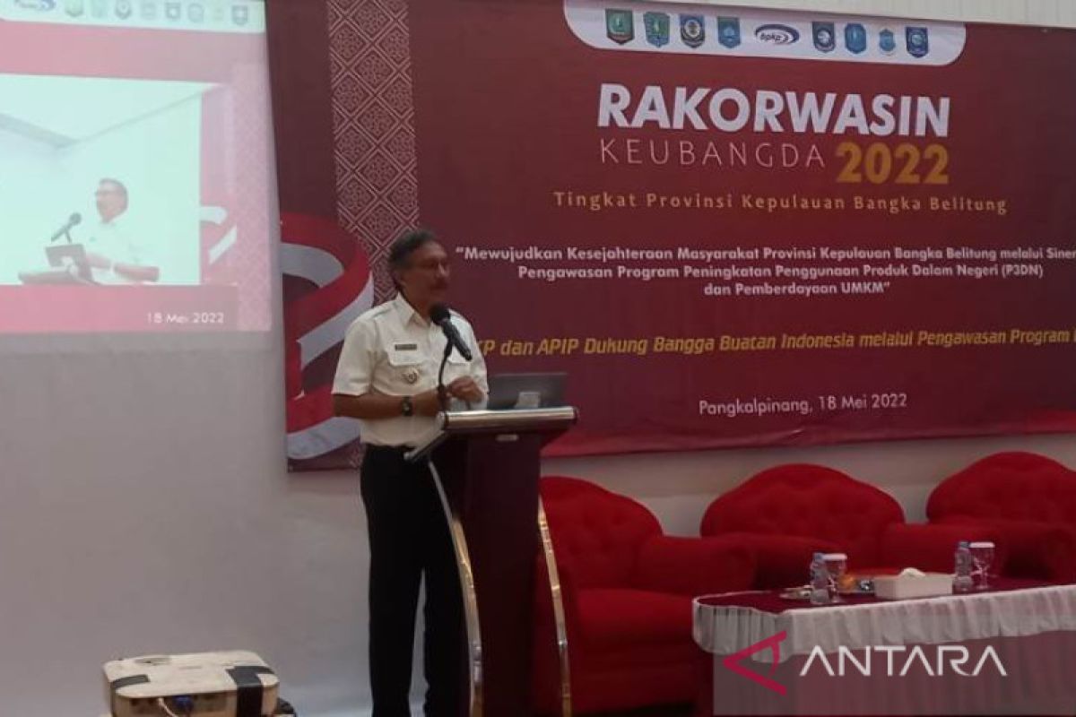 Pj Gubernur Babel wajibkan konsumsi rapat gunakan produk lokal