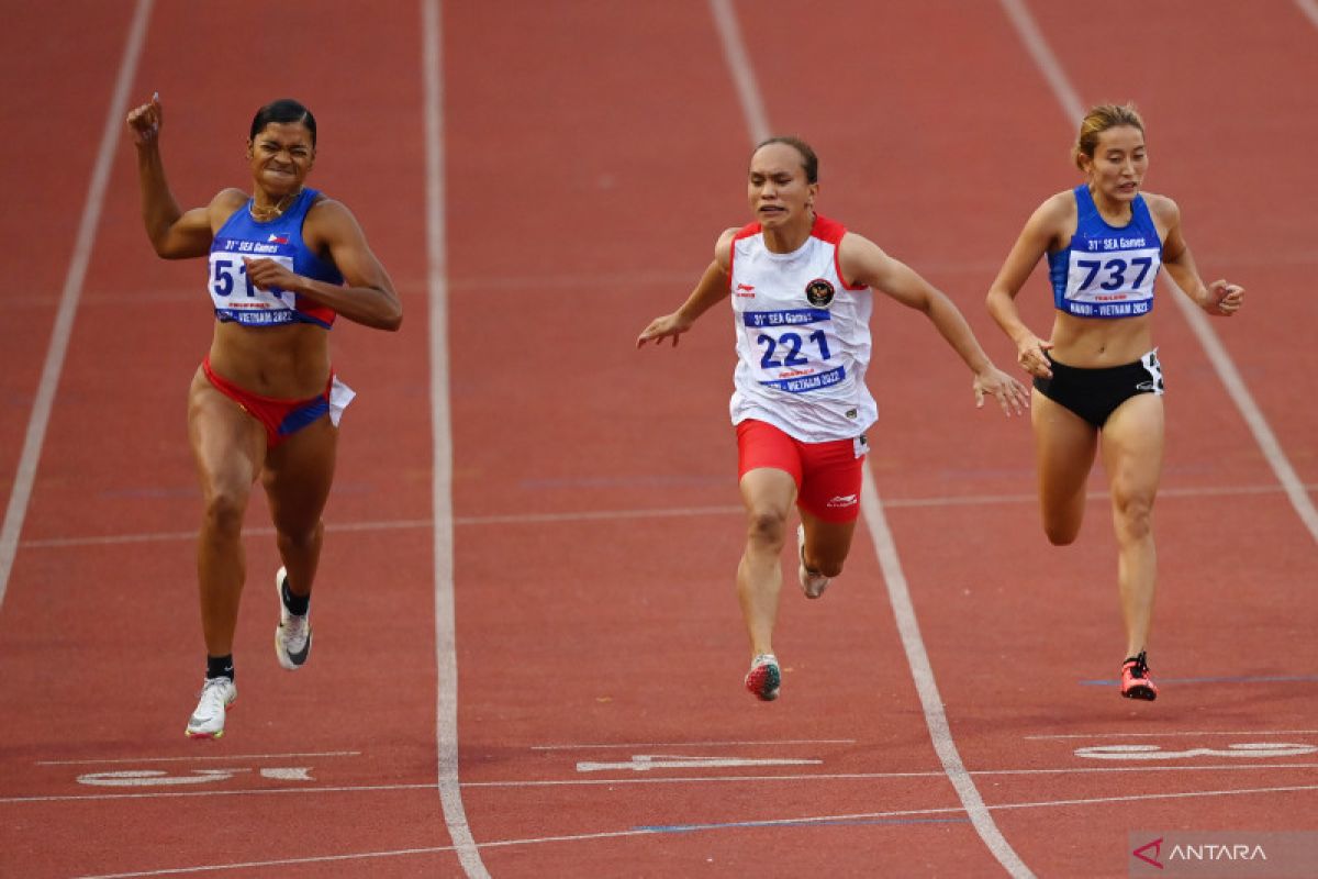 Valentin Lonteng tunjukkan progres, pecahan rekornas 100 meter putri