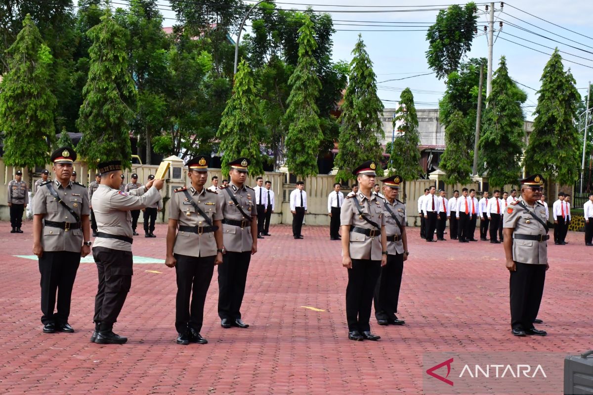 Empat perwira Polres Aceh Tamiang diganti