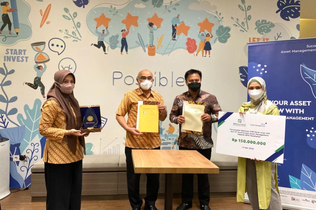 BPJS salurkan donasi Sucorinvest bagi peserta tunggak iuran JKN-KIS