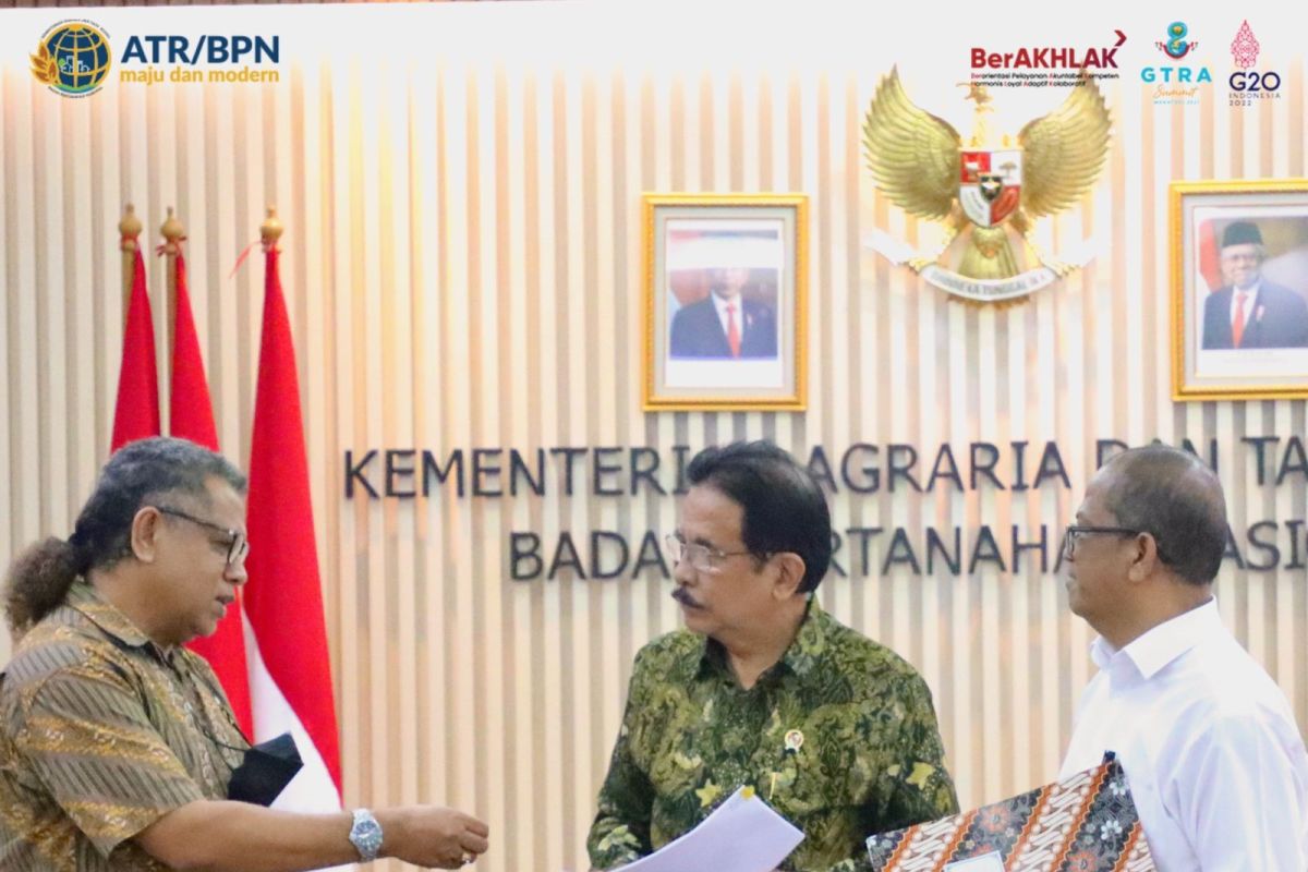 Enrico Guteres temui Menteri Agraria ATR/BPN