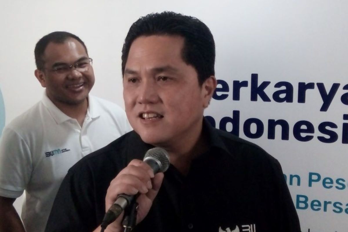 Erick Thohir tegaskan BUMN tak boleh berhenti dukung ekonomi rakyat