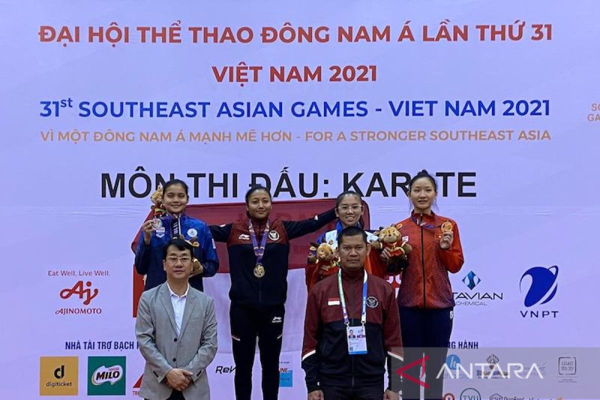 Timnas Karate peroleh tiga emas di SEA Games Vietnam