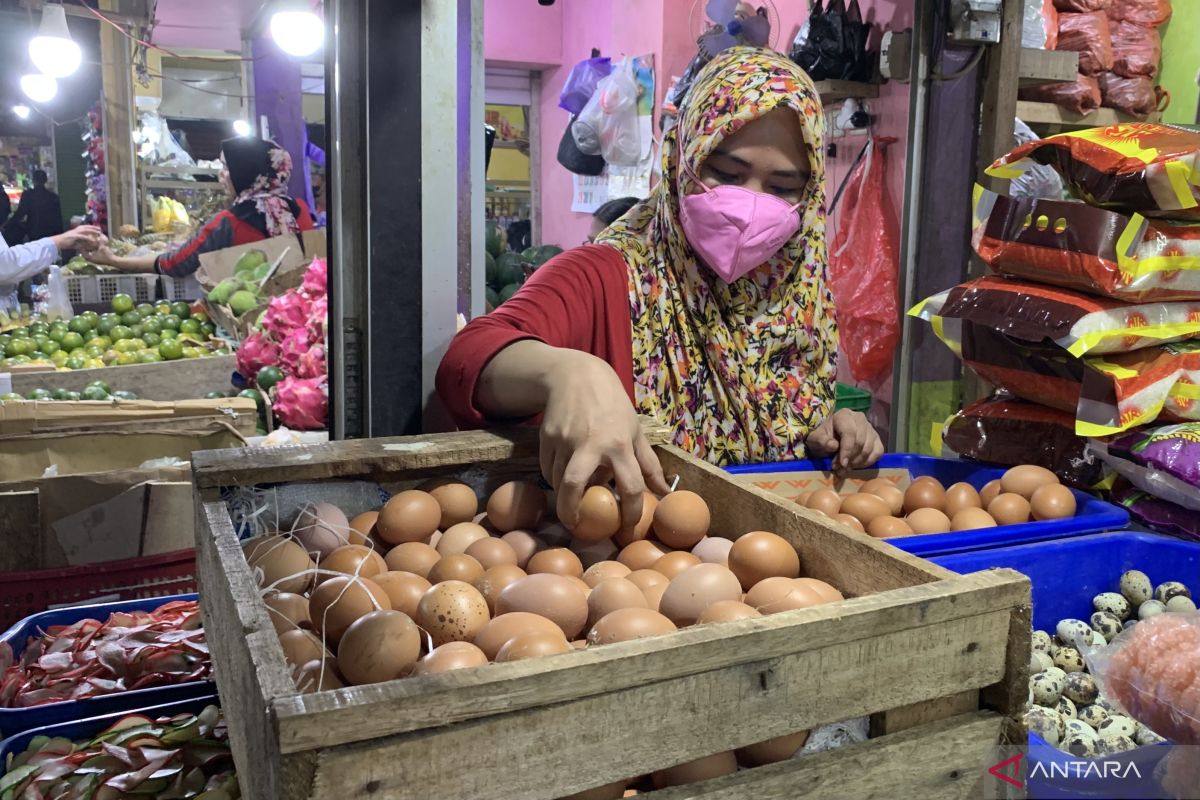 Usai Lebaran, harga telur ayam di Kota Malang naik jadi Rp27.000/kg