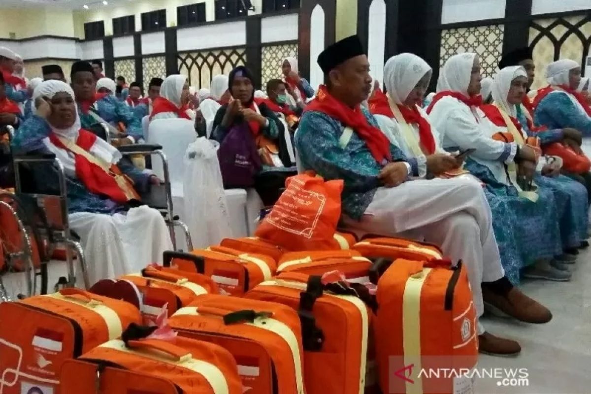 447 JCH Gorontalo dari kloter I Embarkasi Makassar berangkat 17 Juni 2022