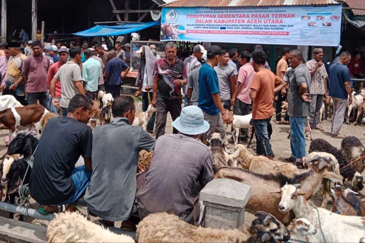 Pemkab Aceh Utara tutup pasar hewan cegah PMK