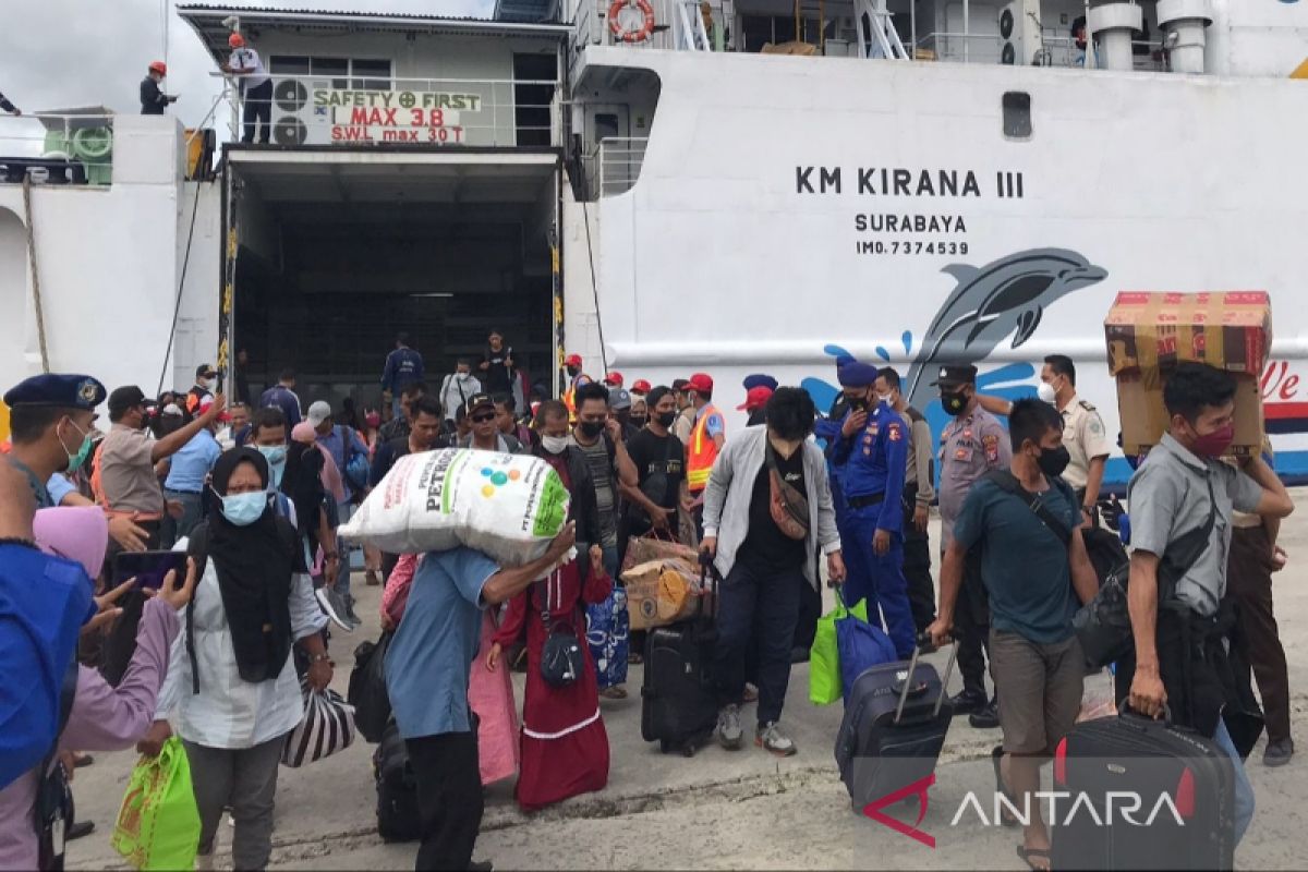 Jumlah penumpang mudik Lebaran 2022 turun dibanding tahun 2019