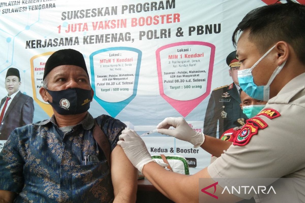 Cakupan vaksinasi lansia di Kendari mencapai 55,36 persen