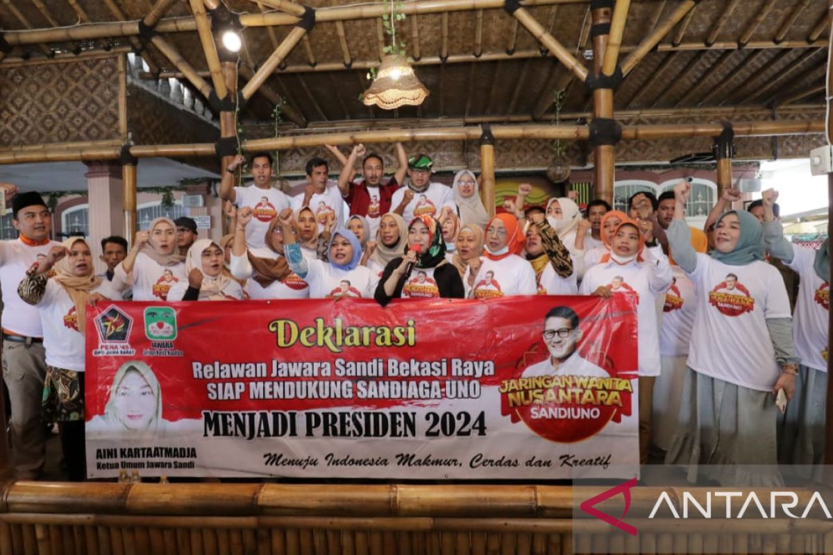 Jawara Bekasi deklarasi dukung Sandiaga Uno sebagai Capres 2024