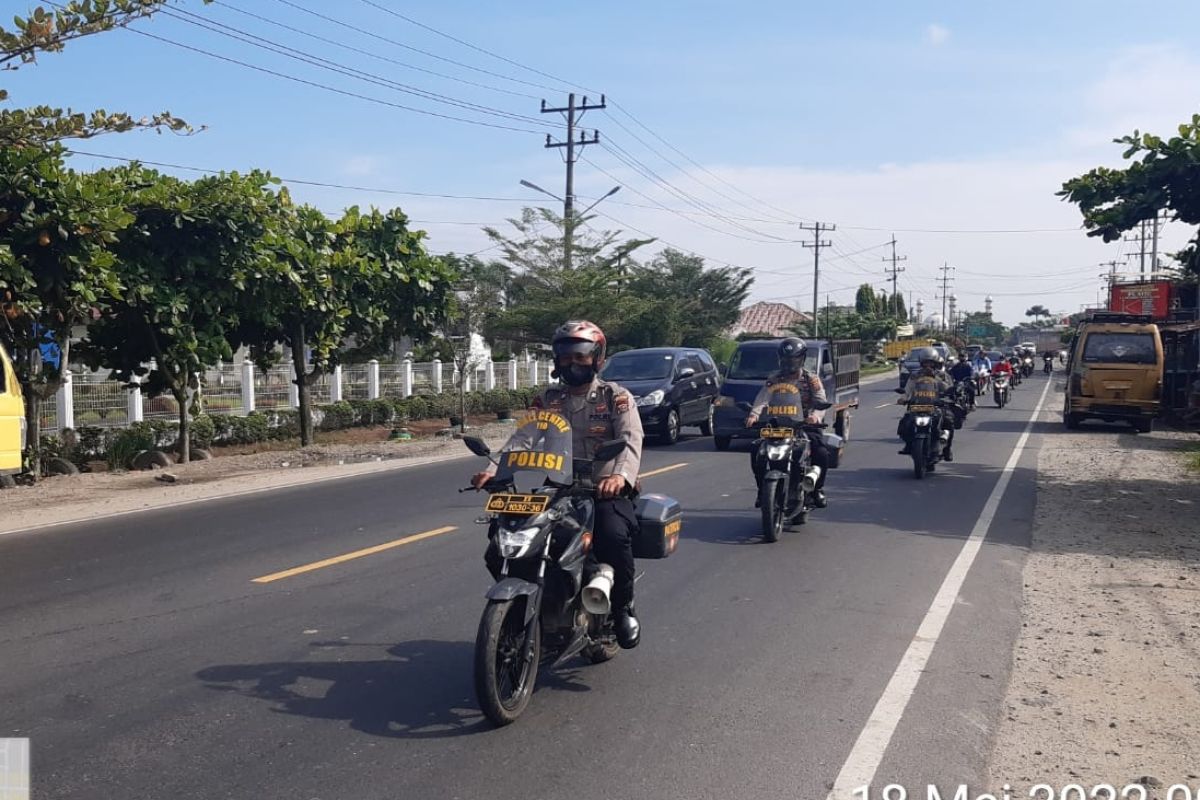 Polres  Asahan gelar patroli sepeda motor antisipasi gangguan kamtibmas