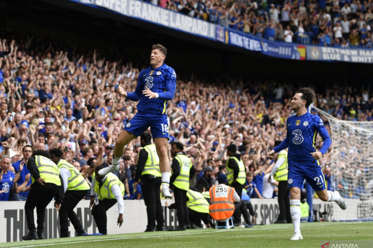 Liga Inggris - Chelsea peringkat ketiga setelah menang dramatis 2-1 atas Watford