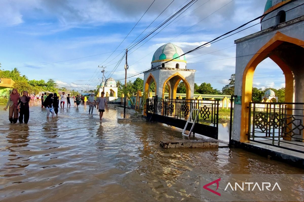 Sejumlah kawasan di Kaltara masih tergenang air