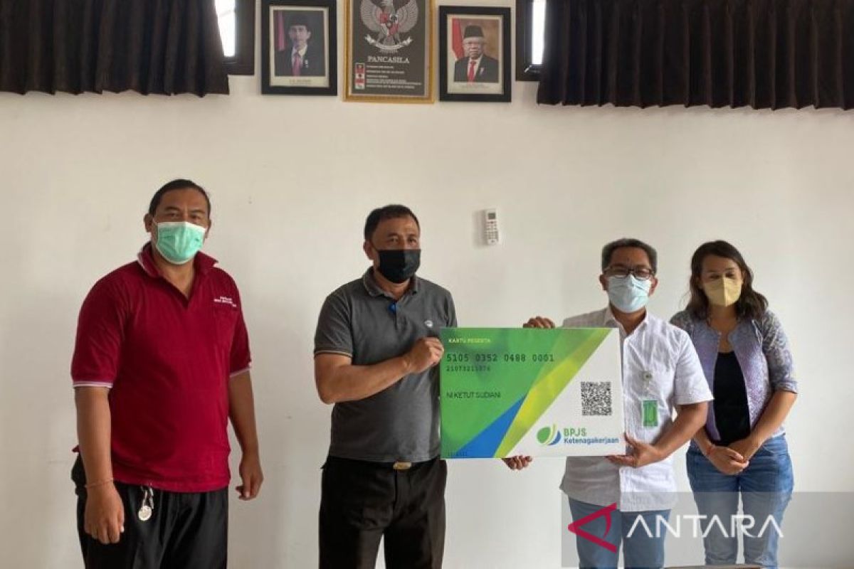 BPJAMSOSTEK Denpasar inginkan 59 pedagang Pasar Adat Sudha Merta jadi percontohan