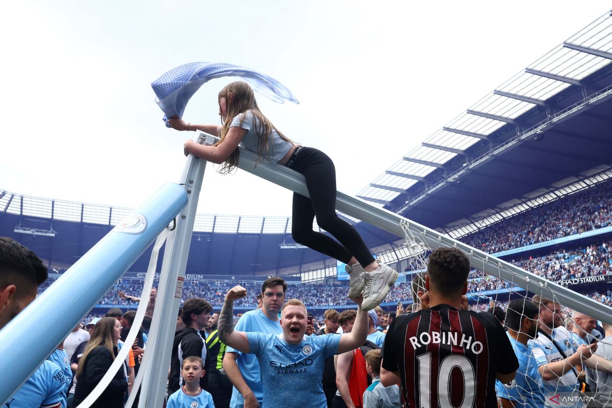 Liga Inggris: Guardiola sanjung pemainnya sebagai para legenda