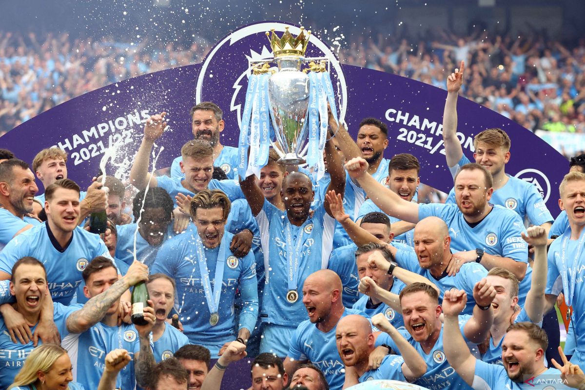 Manchester City juara Liga Premier Inggris setelah menekuk Aston Villa 3-2