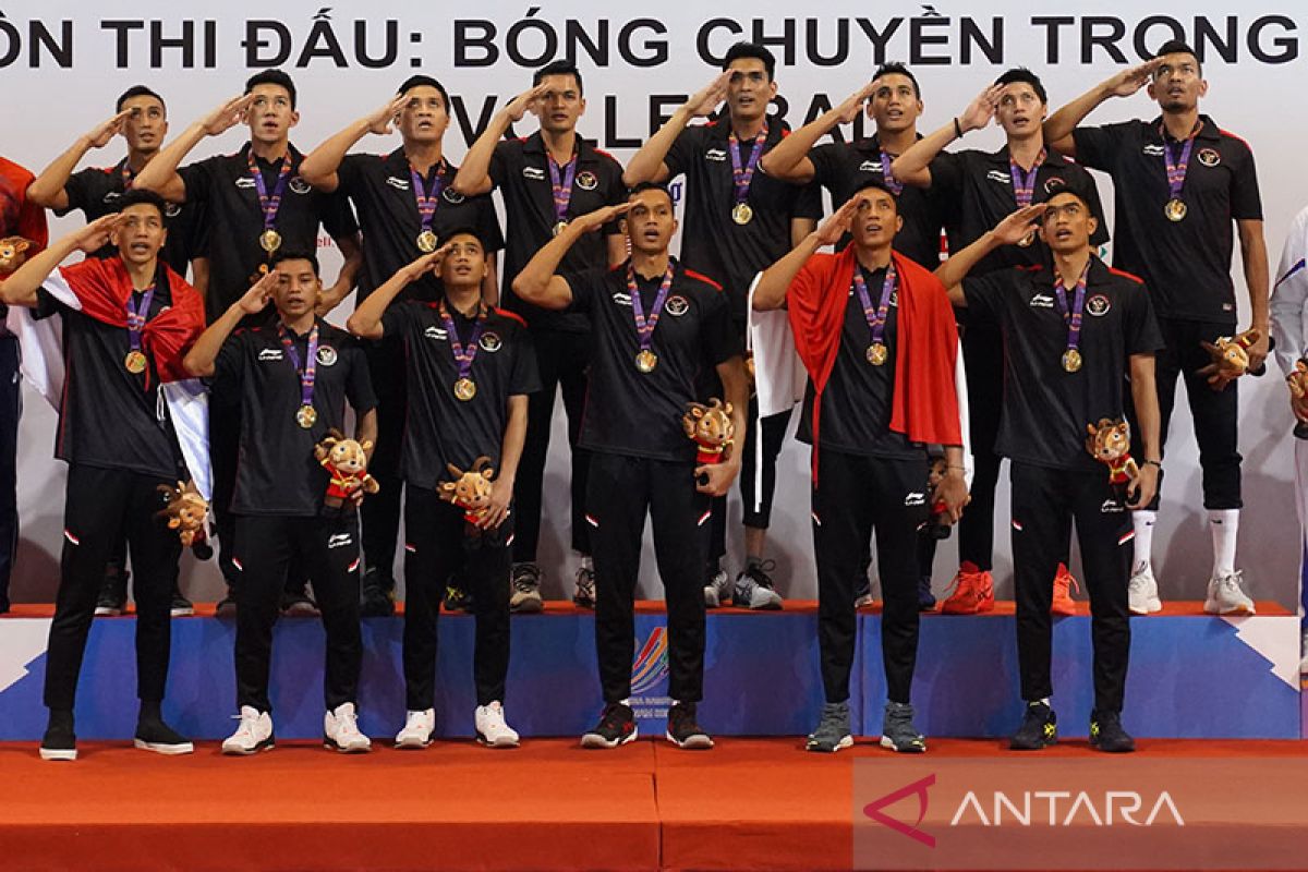 Kontingen Indonesia finis di urutan ketiga SEA Games 2021 Vietnam