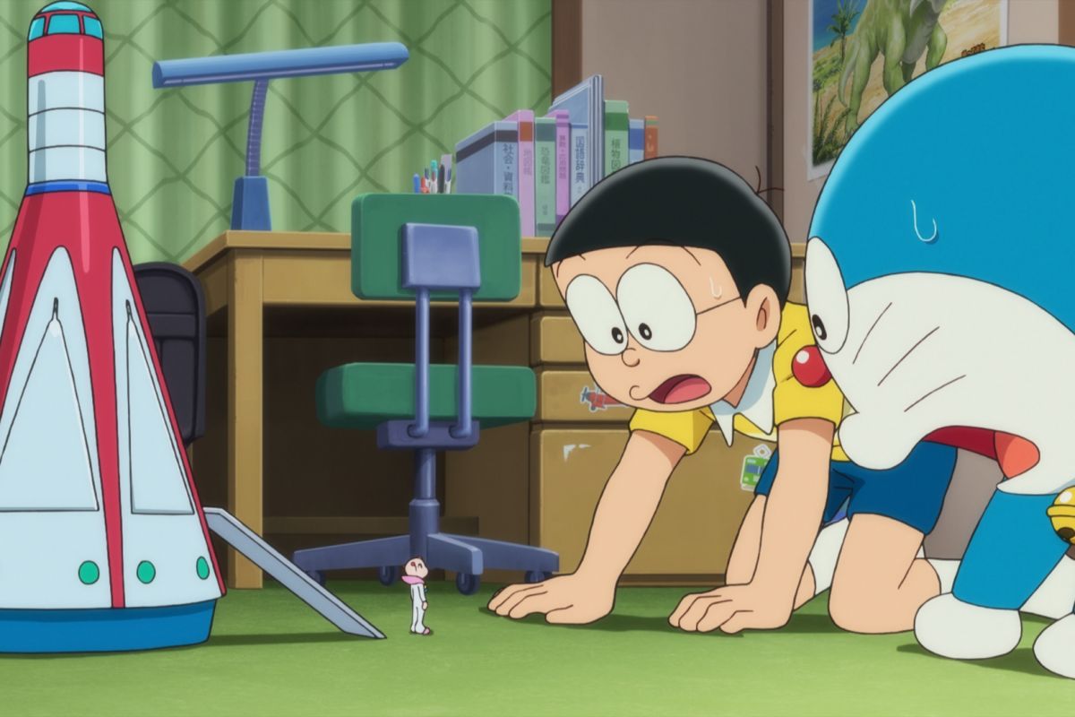 Di "Nobita's Little Star Wars 2021" ada robot kucing