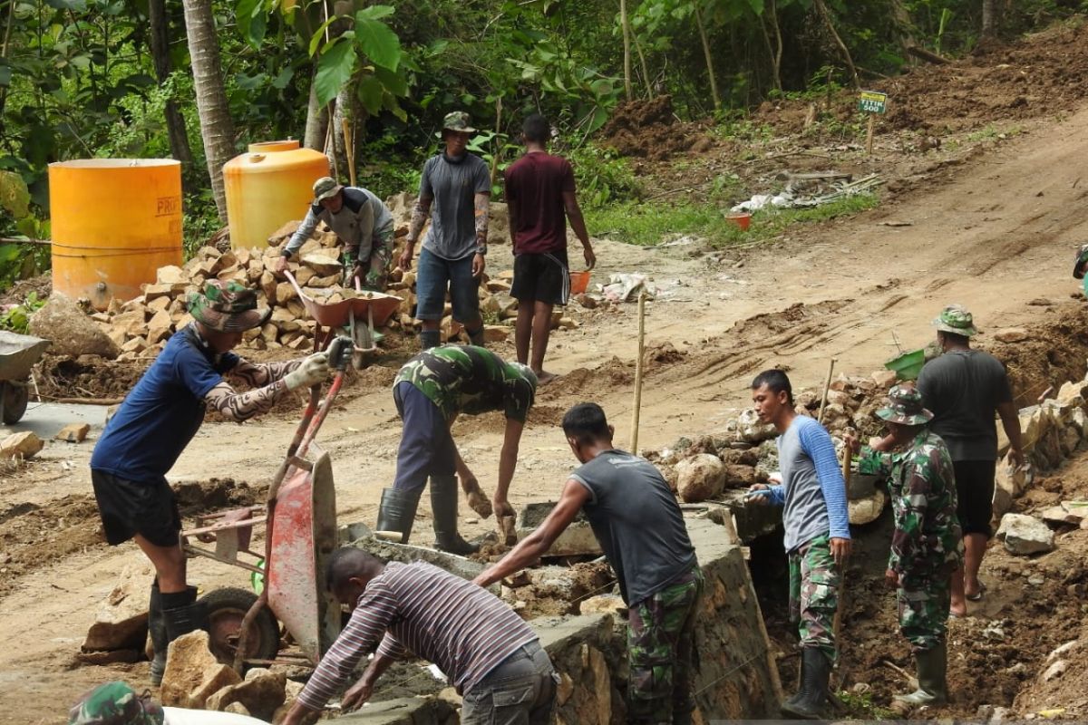 Satgas TMMD Kodim Gorontalo Utara percepat pembangunan fisik