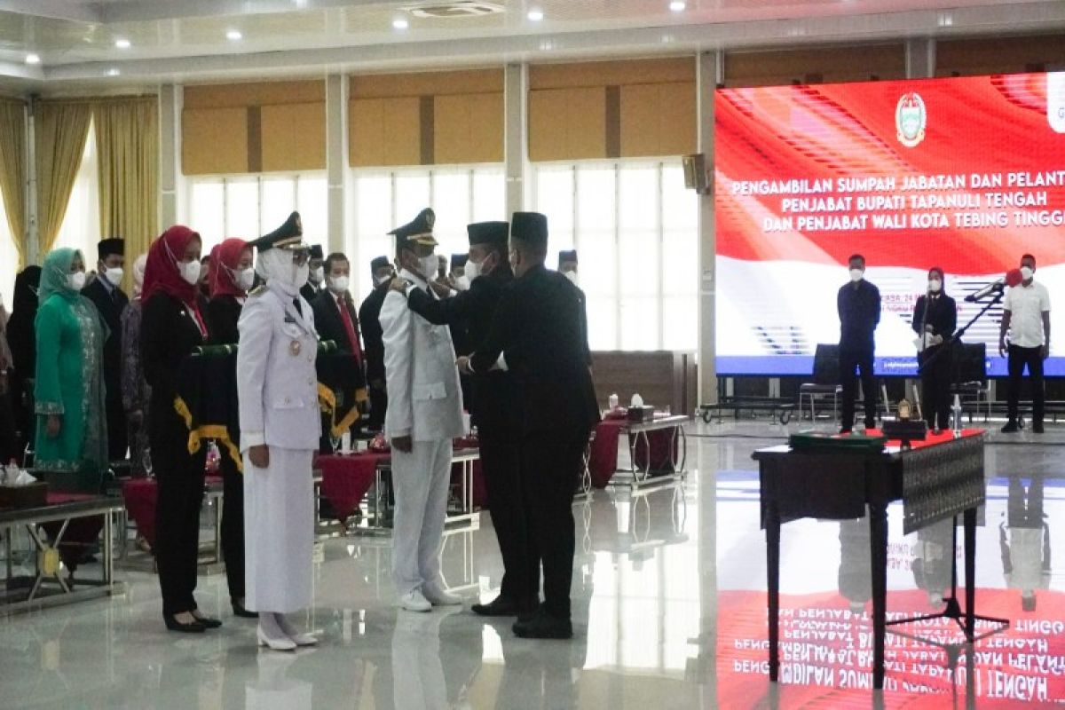 Gubernur Sumut lantik Muhamad Dimiyathi sebagai Pj Wali Kota Tebing Tinggi