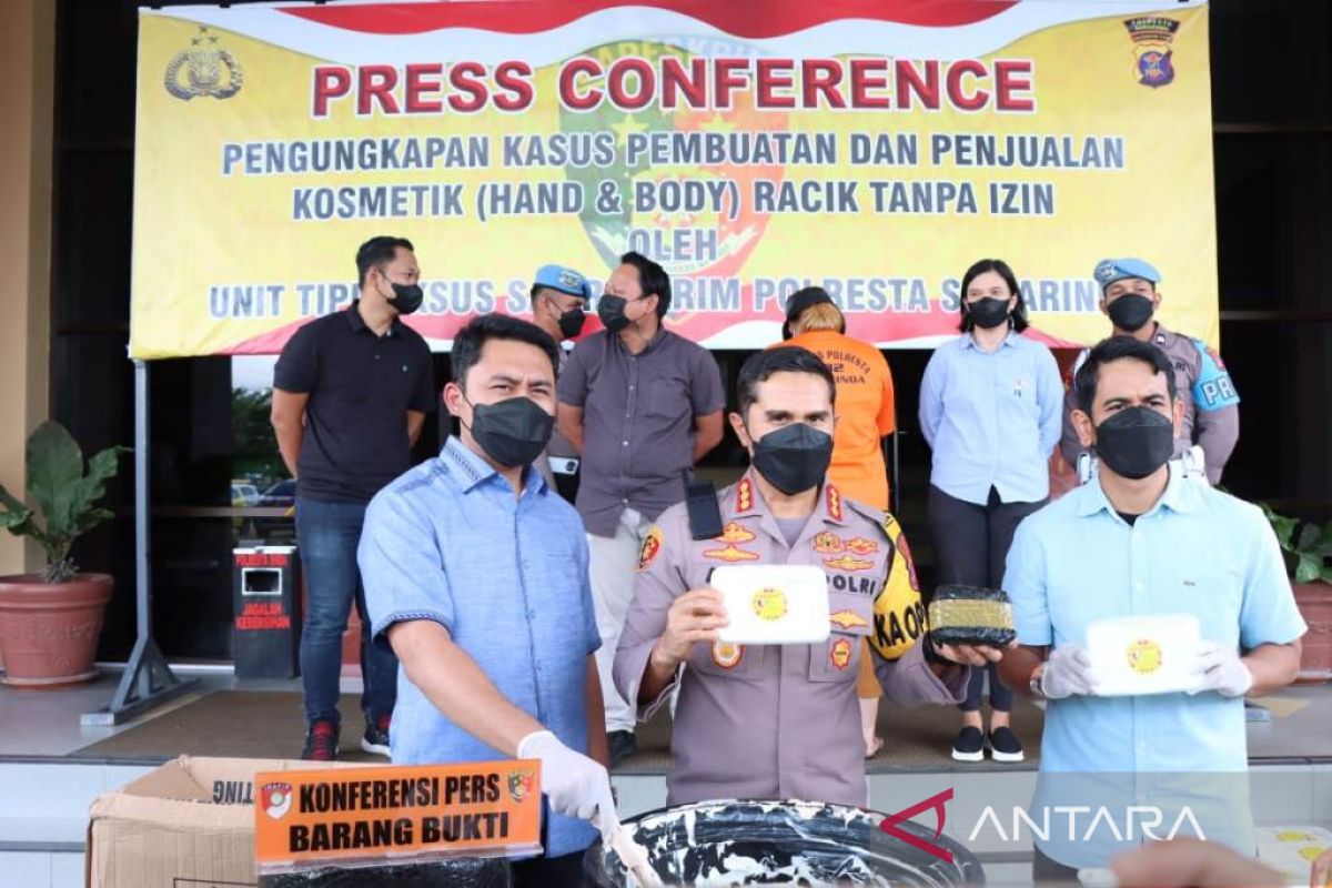 Polresta Samarinda ungkap penjualan kosmetik tidak miliki izin edar